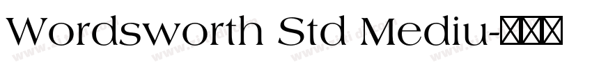 Wordsworth Std Mediu字体转换